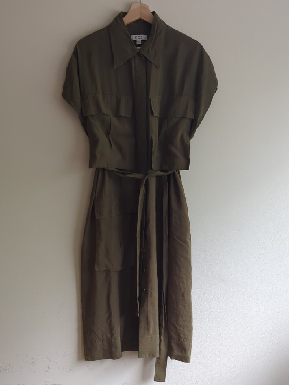 COS Utility Shirt Dress with Patch Pockets - Picture 2 of 3